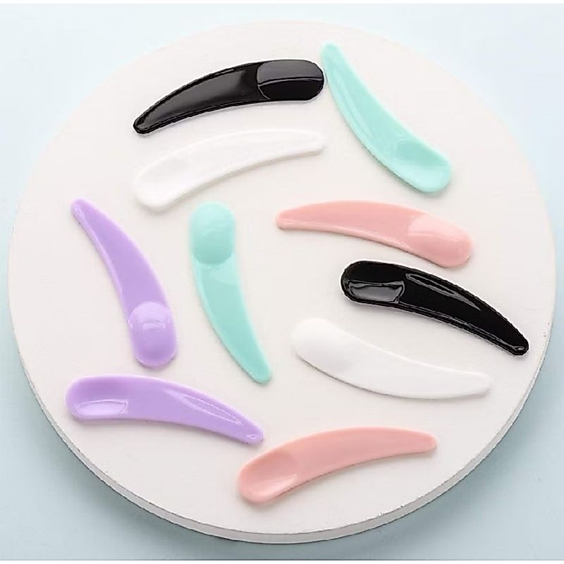 1PCS Spatula Mini Sendok Cream Kosmetik Masker Peralatan Make Up Wajah Travel Scoop Sepatula A295 - Gambar 3