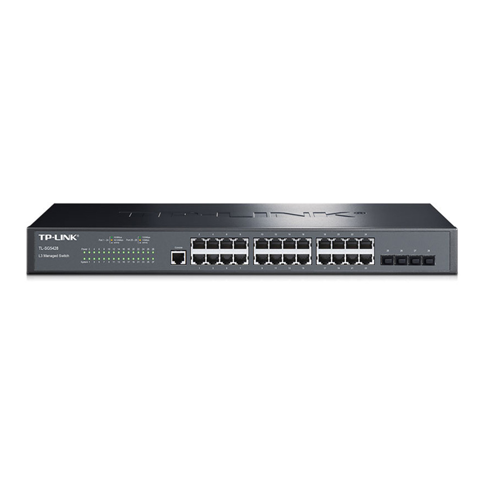 TP-LINK TL-SG5428 Full Gigabit Three-Layer Switch 24-Port Electric 4 ...