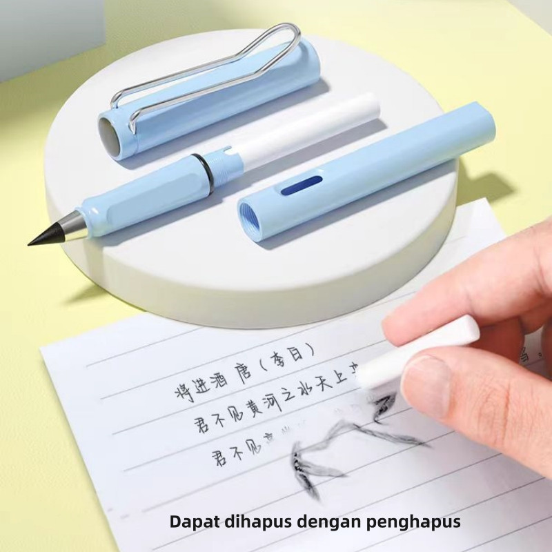 FIVEVOO Pensil Eternal Combo Set 3/8 pcs /Penghapus/ Pensil Tanpa Batas/ Pensil Tanpa Rautan Untuk Sekolah - Gambar 4