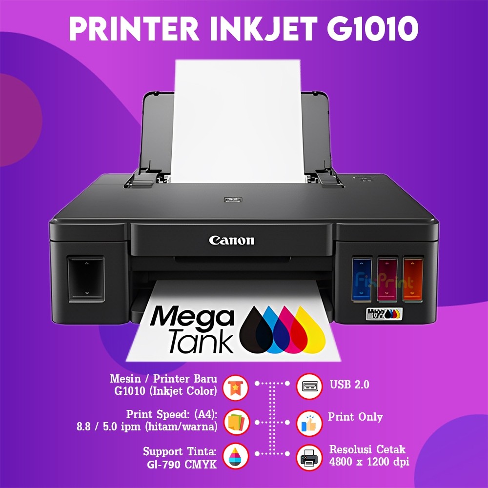 FixPrint Printer Canon Pixma G1010 G1730 TS307 / TS 307 Print Copy Original Bergaransi Resmi New A4 - Gambar 2