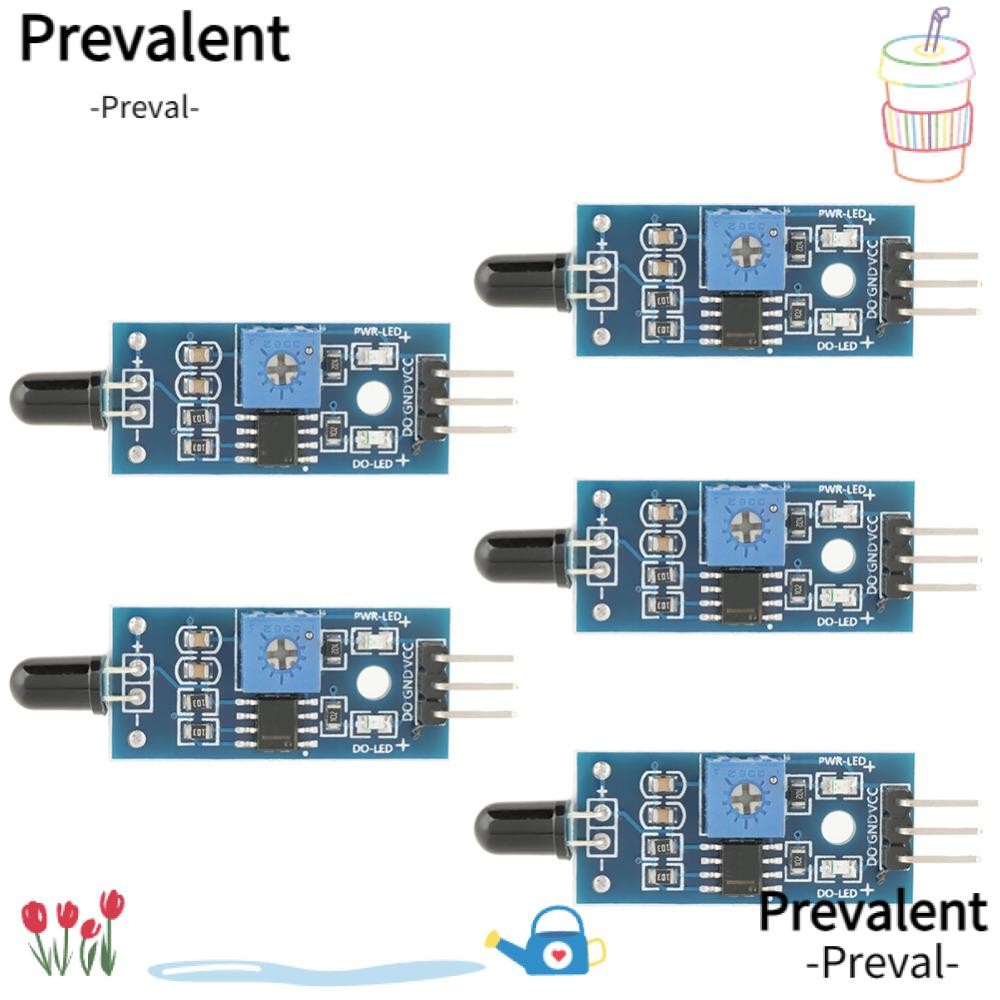 PREVALENT 5 PCS Fire Sensor Module, 3.3V-5V Wide Voltage Fire Detection ...