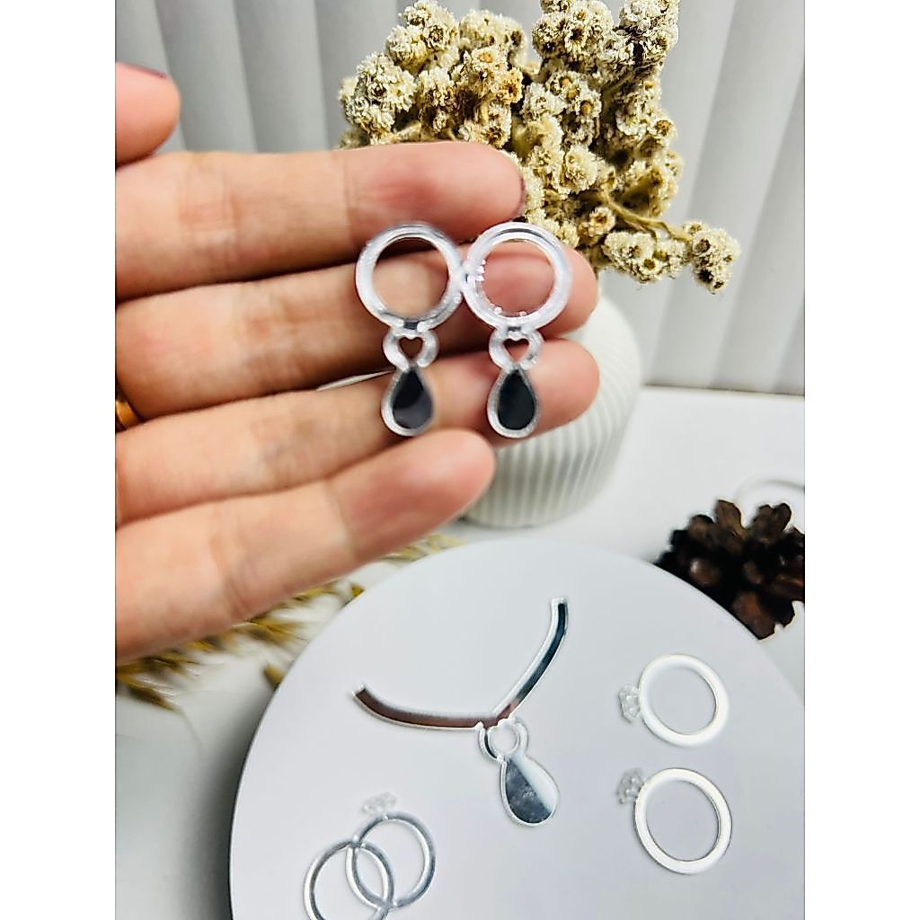 MAHAR PERNIKAHAN KALUNG CINCIN GELANG ANTING ANTING MAHAR PERNIKAHAN / REPLIKA PERHIASAN AKRILIK