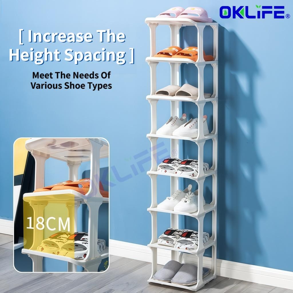 Multi-Layer Plastic Shoe Rack and Space-Saving Shoe Cabinet view 4