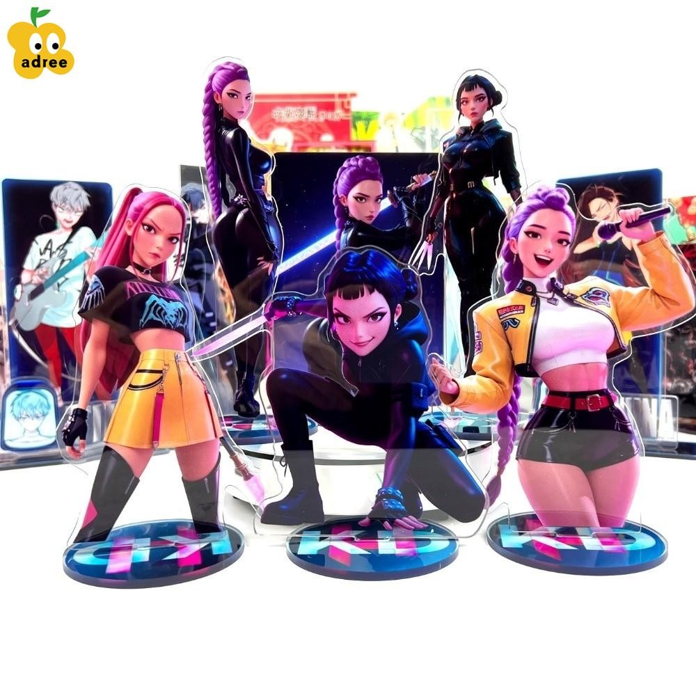 ADREE KPop Demon Hunters Standing Plates, Acrylic Fine Carving Internal ...