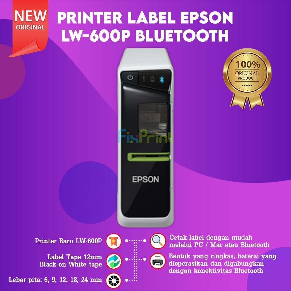 FixPrint Printer Epson Label Works LW600P Label Maker / Printer Works Epson LW-700 LW700 PC/MAC Connectable Printer Label Maker Portable New - Gambar 4