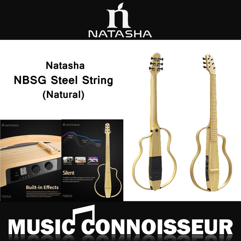 Natasha NBSG Steel String Silent Smart Guitar (NT) | Shopee Singapore