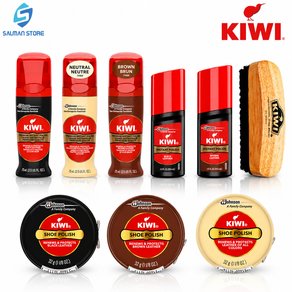 Kiwi Shoe Polish (Black / Brown / Neutral) - 40ml & 75ml | Shopee