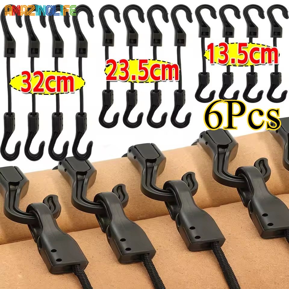 Cycling Luggage Binding Ropes Strechable Bungee Cord with Hook ...