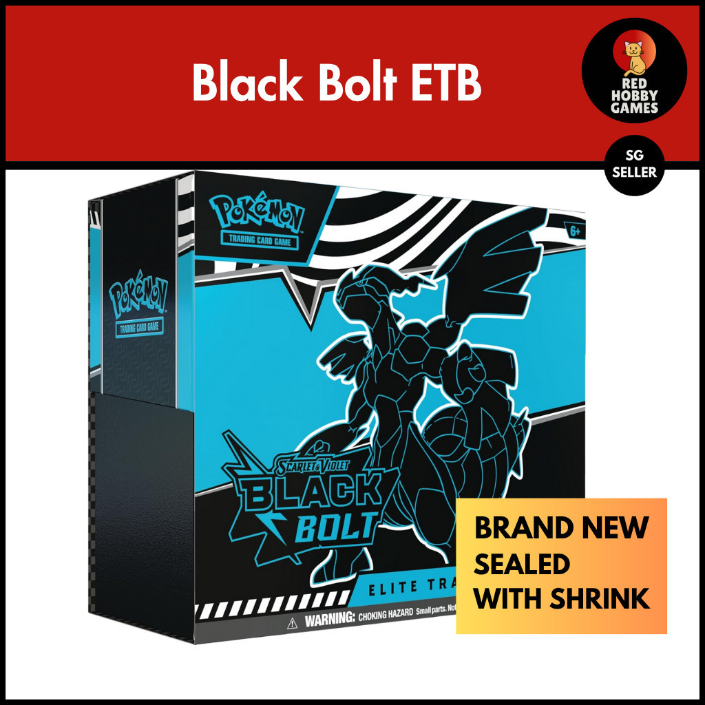 POKEMON SCARLET & VIOLET BLACK BOLT ELITE TRAINER BOX | 2025 | ENGLISH  EDITION | Shopee Singapore