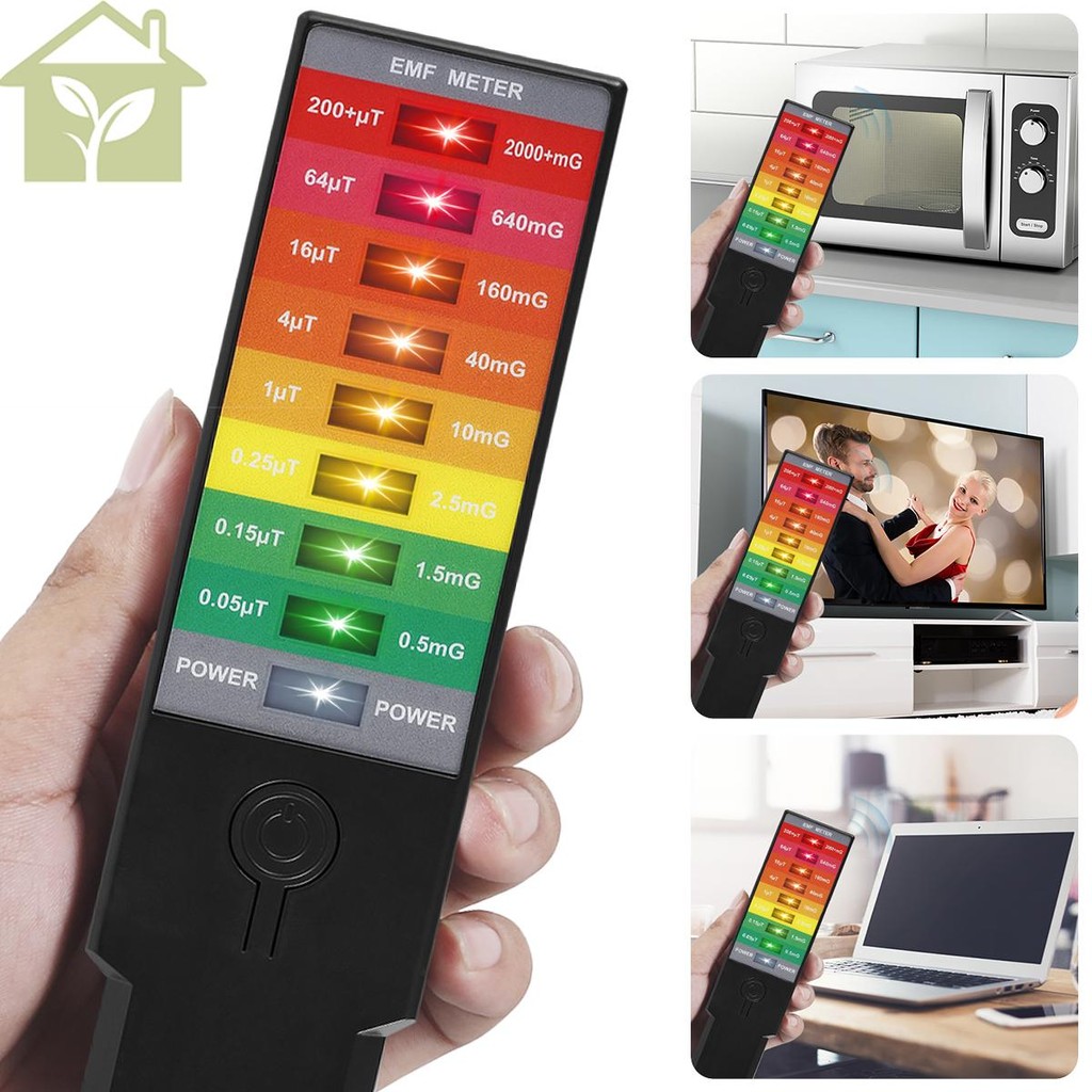 Electromagnetic Radiation Detector Handheld EMF Reader Battery Operated ...