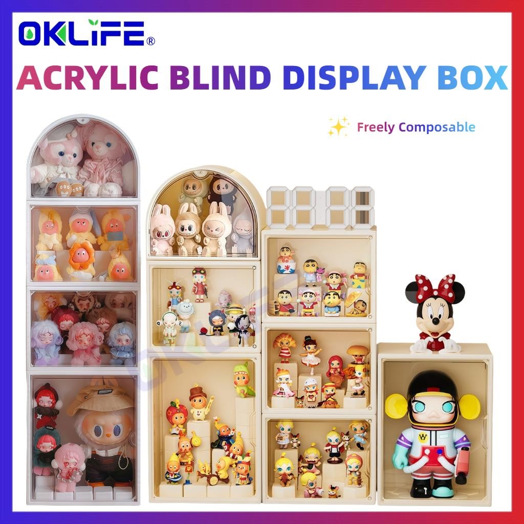 Transparent Acrylic Figure and Blind Box Display Cabinet