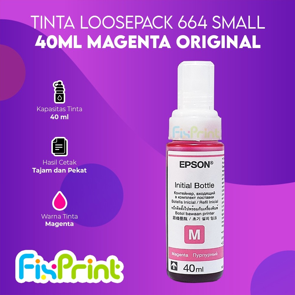 FixPrint Tinta Epson 664 T664 Printer L360 L220 L350 L120 L121 Original Ori - Gambar 3