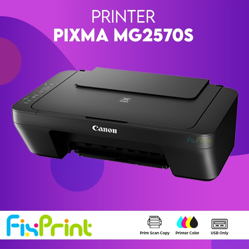 FixPrint Printer Canon Pixma E470 Green / Black MG2570S E410 Print Scan Copy WiFi A4 Bergaransi Resmi - Gambar 3