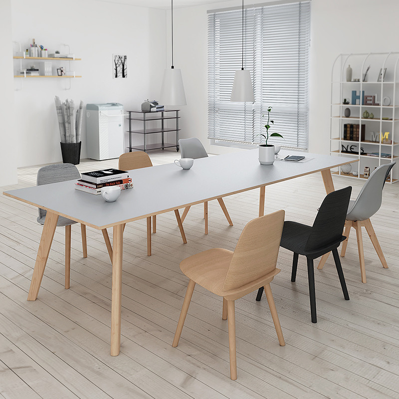 Nordic Solid Wood Dining Table Chair Combination Modern Simple Long ...