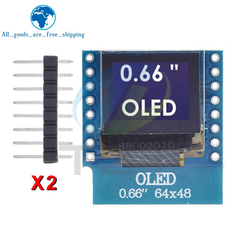 TZT 0.66 inch OLED Display Module for WEMOS D1 MINI ESP32 Module ...