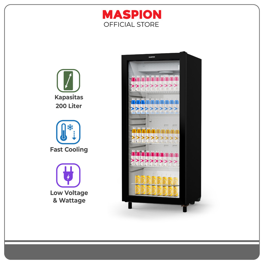 Maspion Lemari Pendingin Showcase 200 Liter MSC - 200 - Gambar 2