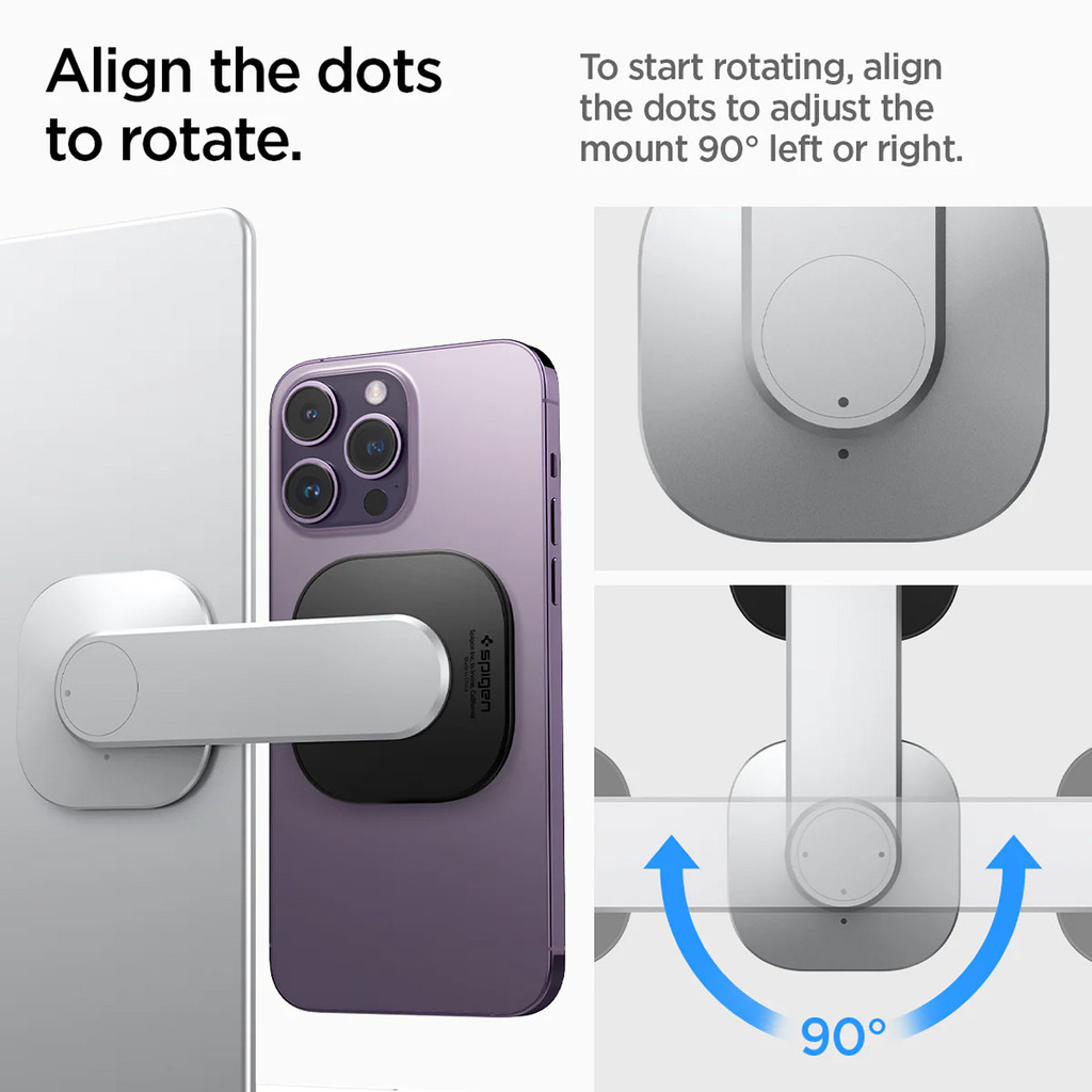 SPIGEN Laptop Mount Holder Magnetic OneTap Universal Holder for Magsafe Case iPhone Stand - Gambar 3