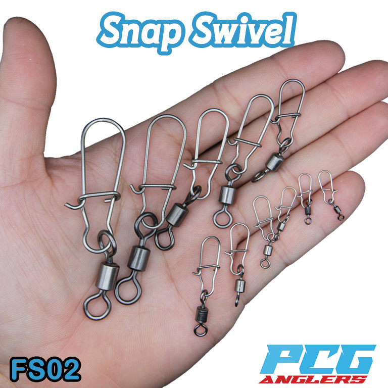 Snap Swivel Kekili 10pcs/pack Connector Pancing Kolam Fishing Murah ...