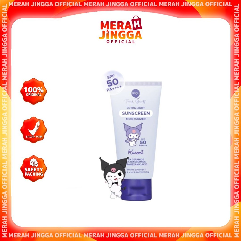 Pipiqiu Skincare Sunscreen Spf30 Cinnamoroll / Merah Jingga Official
