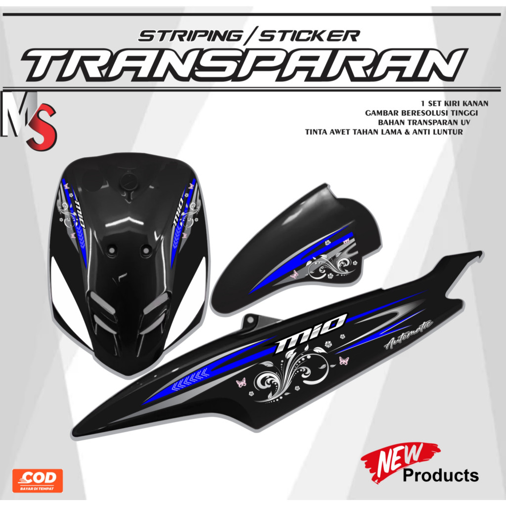 MIO SMILE SPORTY STICKER STRIPING VARIATION MIO CARBON OLD 2003-2012 ...