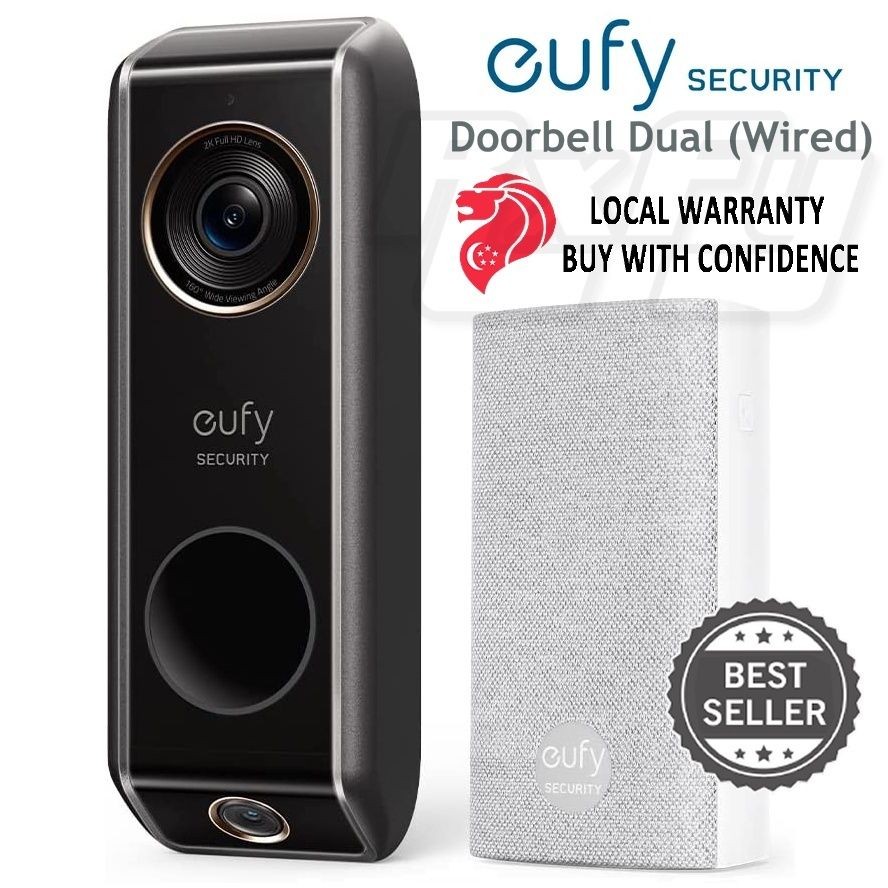 eufyCam 2(✕2個),2C,videodoorbel,kiwi3個 eufy Video Doorbell Dual Camera (Wired) with Chime Dual Cam