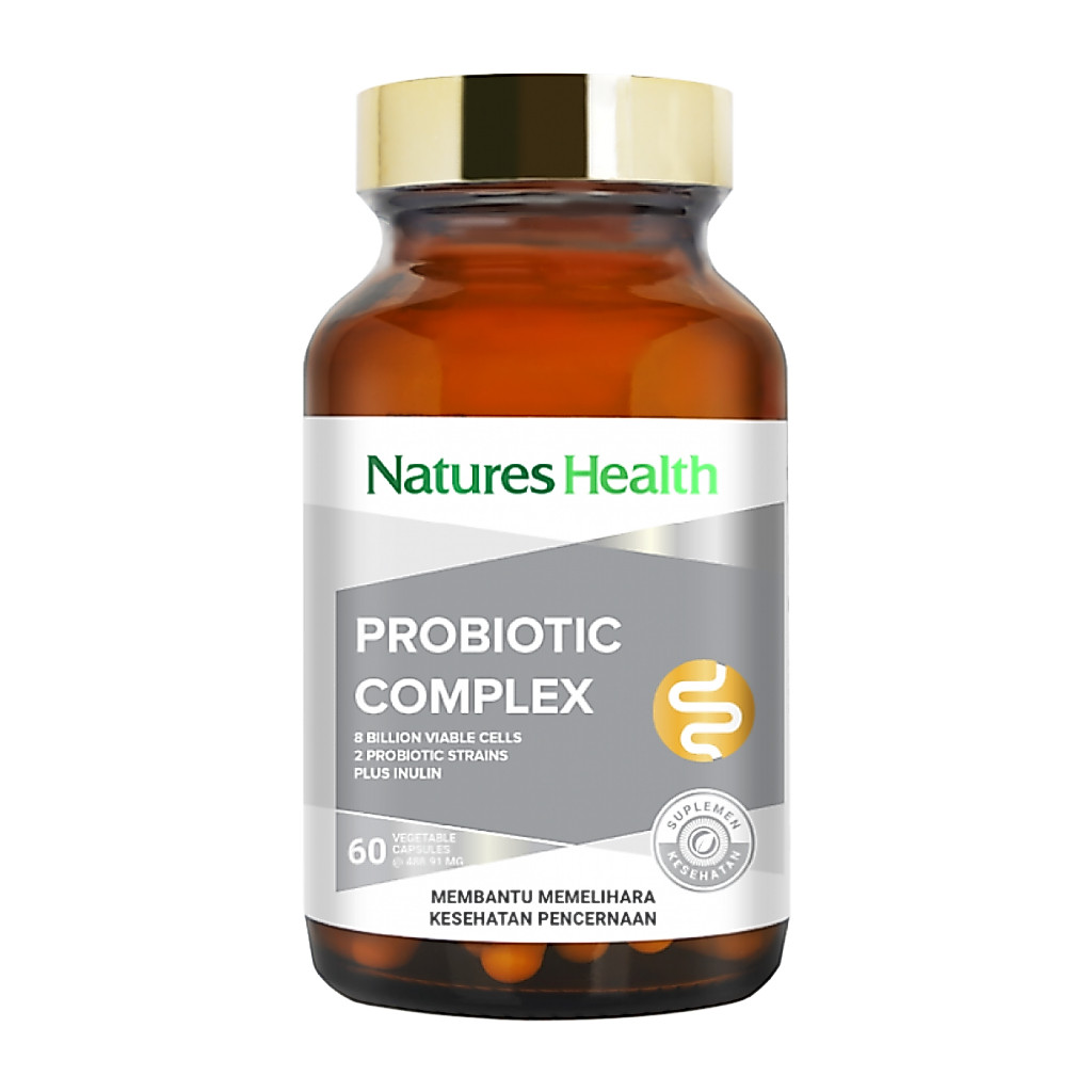 NATURES HEALTH PROBIOTIC COMPLEX ISI 60CAPS / PROBIOTIC / SUPLEMENT PENCERNAAN - Gambar 2