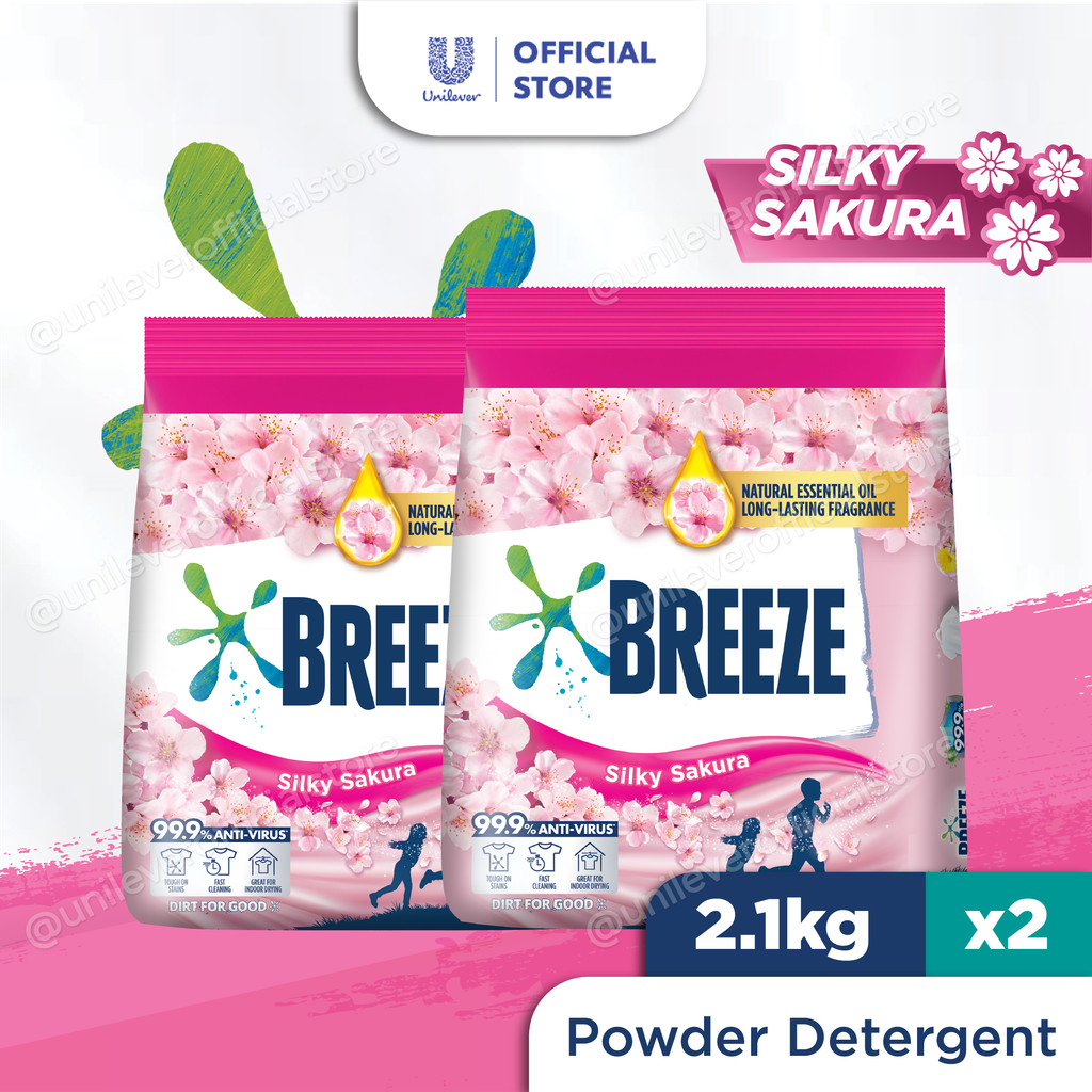 Bundle of 2 Breeze Powder Silky Sakura 2.1kg | Shopee Singapore