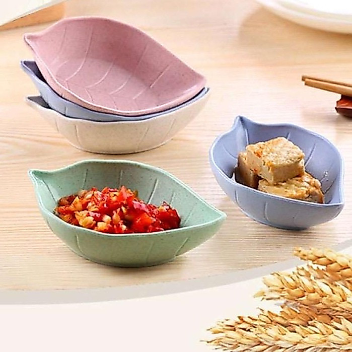 Dreamyhouse SOUVENIR PERNIKAHAN MANGKOK DAUN SET ISI 12PCS TEMPAT SAMBAL KECAP IMPOR HIGH QUALITY - Gambar 4