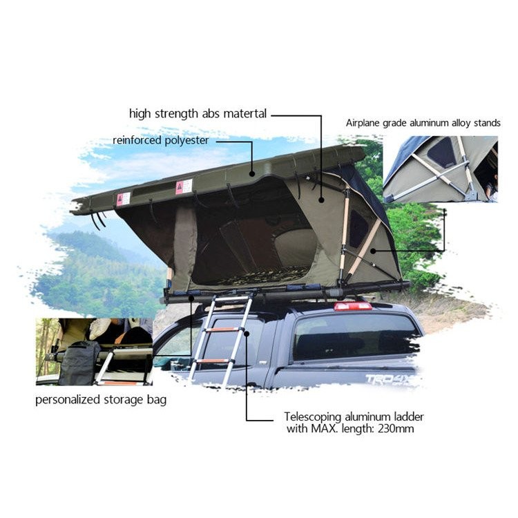 Fully Automatic Hardtop Car Roof Tent Electric Remote Control Ultra ...