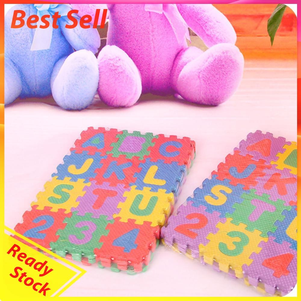36pcs Kids Puzzle Foam Play Mat Children Mini Foam Alphabet Numbers ...