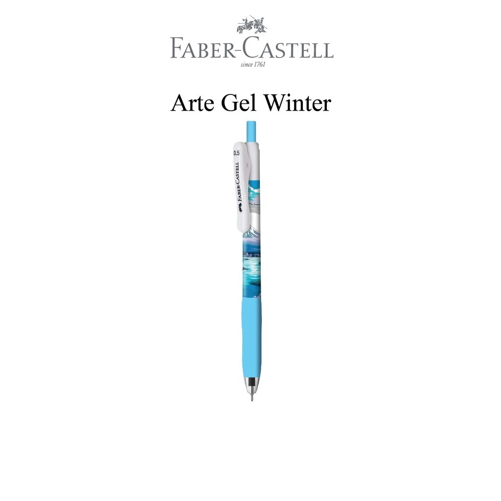 Faber-Castell PULPEN GEL & PENSIL MEKANIK SET 2MM Free 2 PENGHAPUS – Motif Lucu & Premium (Biru) - Gambar 2