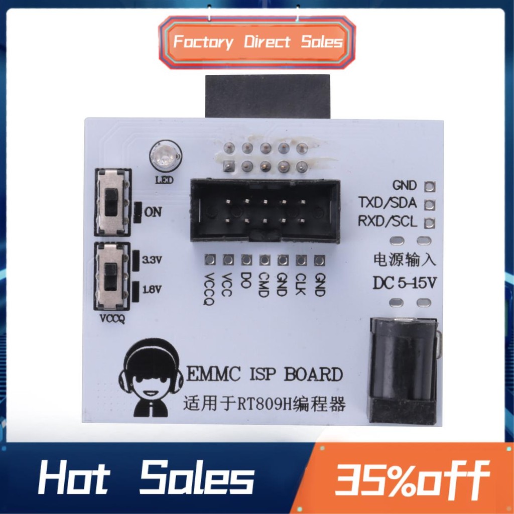 EMMC ISP Board EMMC for RT809H Programmer EMMC Adapter Test Clip Fast ...