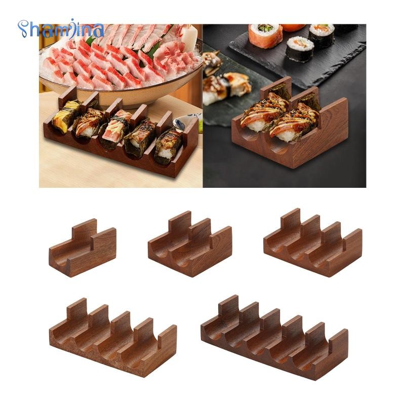 [Shamjina] Wooden Sushi Tacos Holder, Display Stand, Japanese Style ...