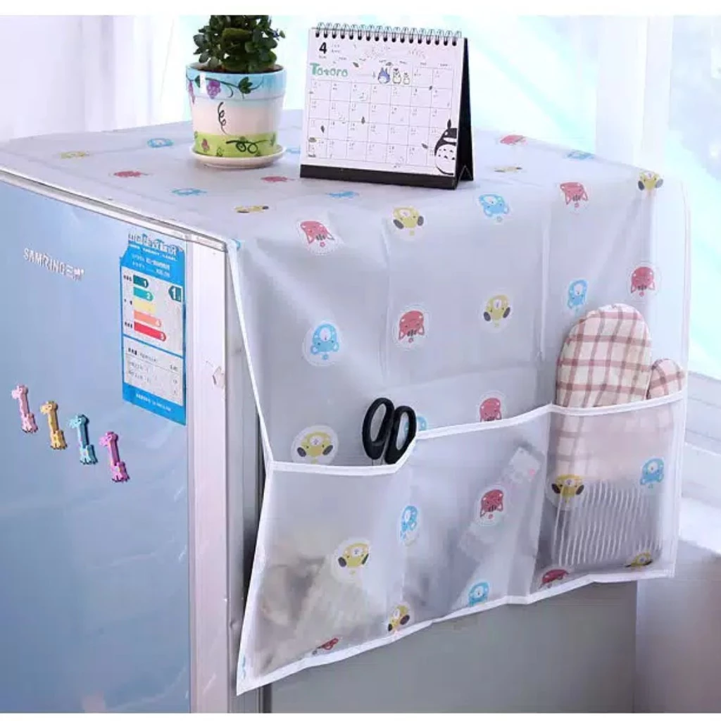 TAPLAK COVER PENUTUP KULKAS KANTONG PEVA WATERPROOF ANTI AIR