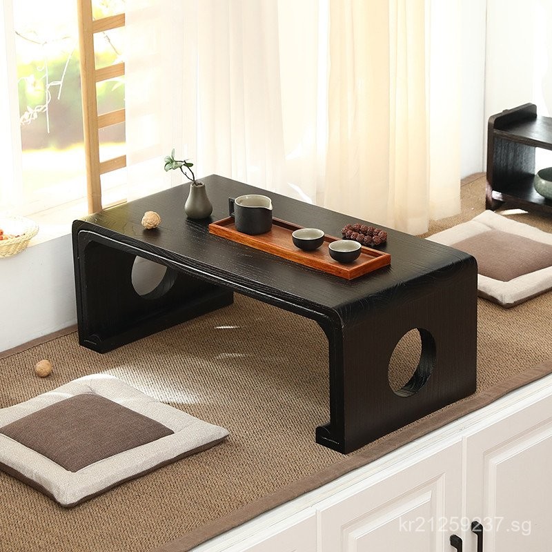 Balcony Japanese Style Tea Table Simple Tea Table Tatami Guqin Table ...