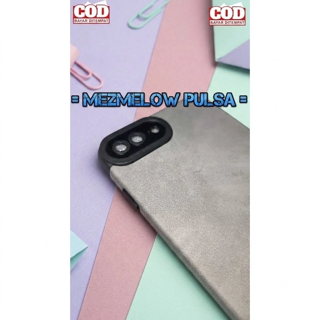 Casing Bludru Leather Phone Lens Protection Lamb Caseng IPHONE 7 PLUS / IPHONE 8 PLUS