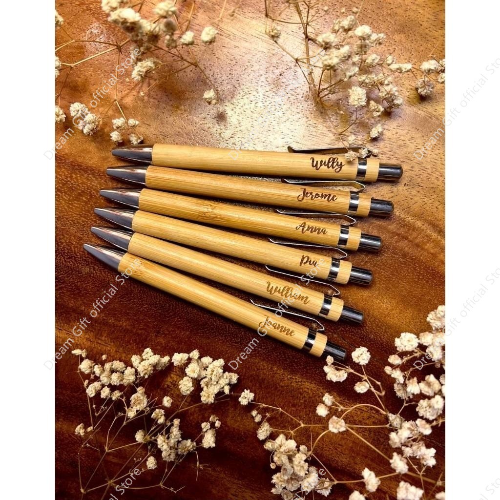 PERSONALIZED BAMBOO PEN (LASER ENGRAVED) | Shopee Singapore