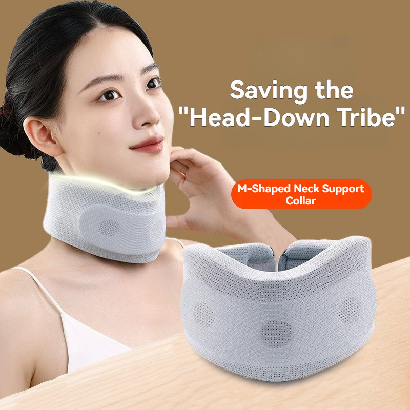 Cervical Neck Brace Comfortable Ice Silk Support Pillow Prevent Forward ...