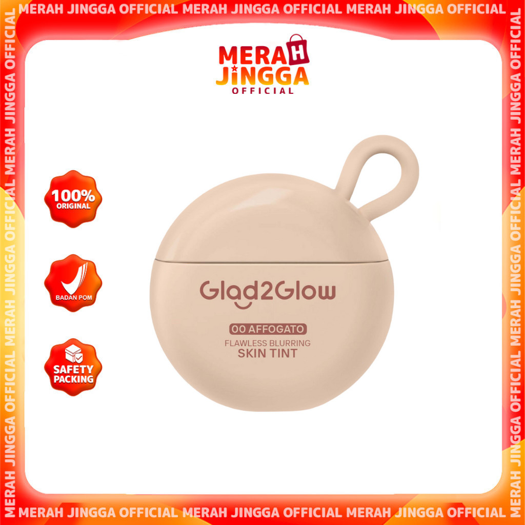 Glad2glow Skin Tint Flawless Blurring G2G / Merah Jingga Official