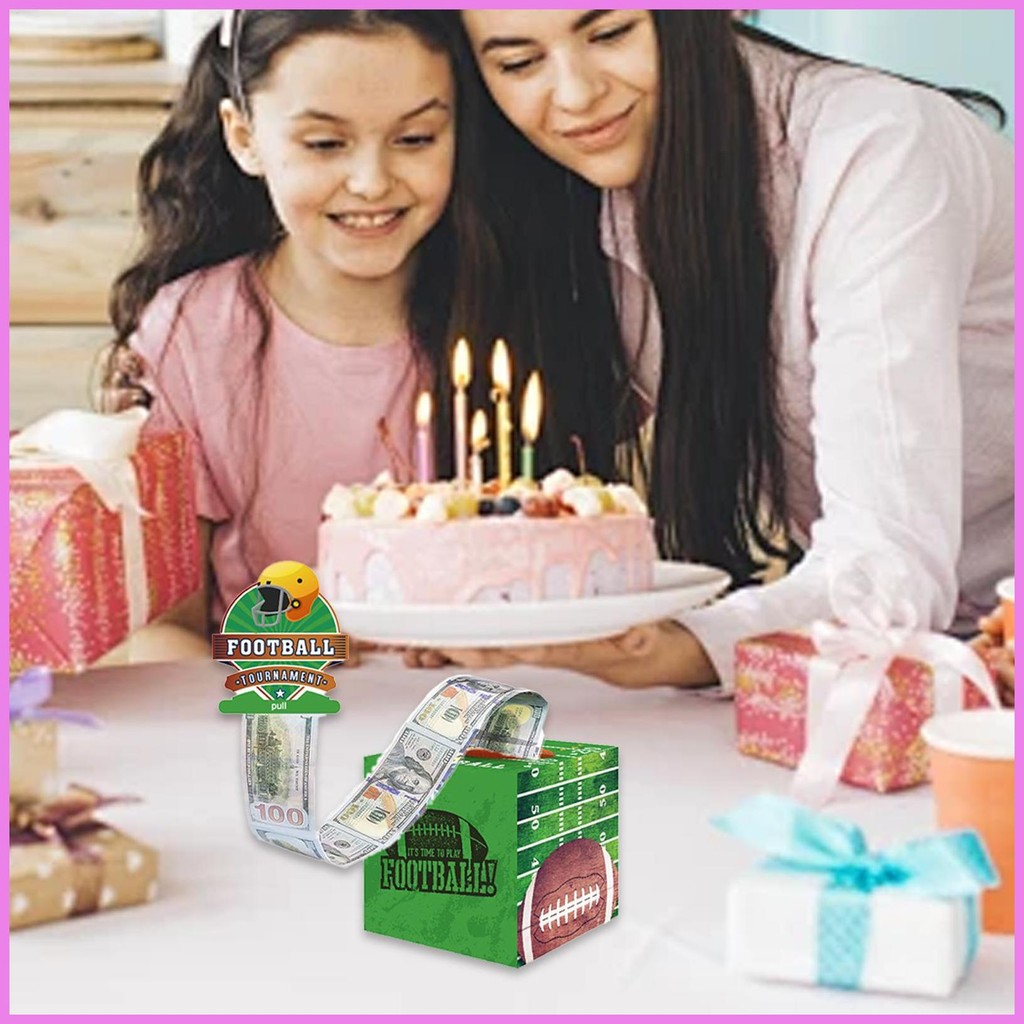 Birthday Money Pull Box Money Roll Box with Pull Out Card Cash ...