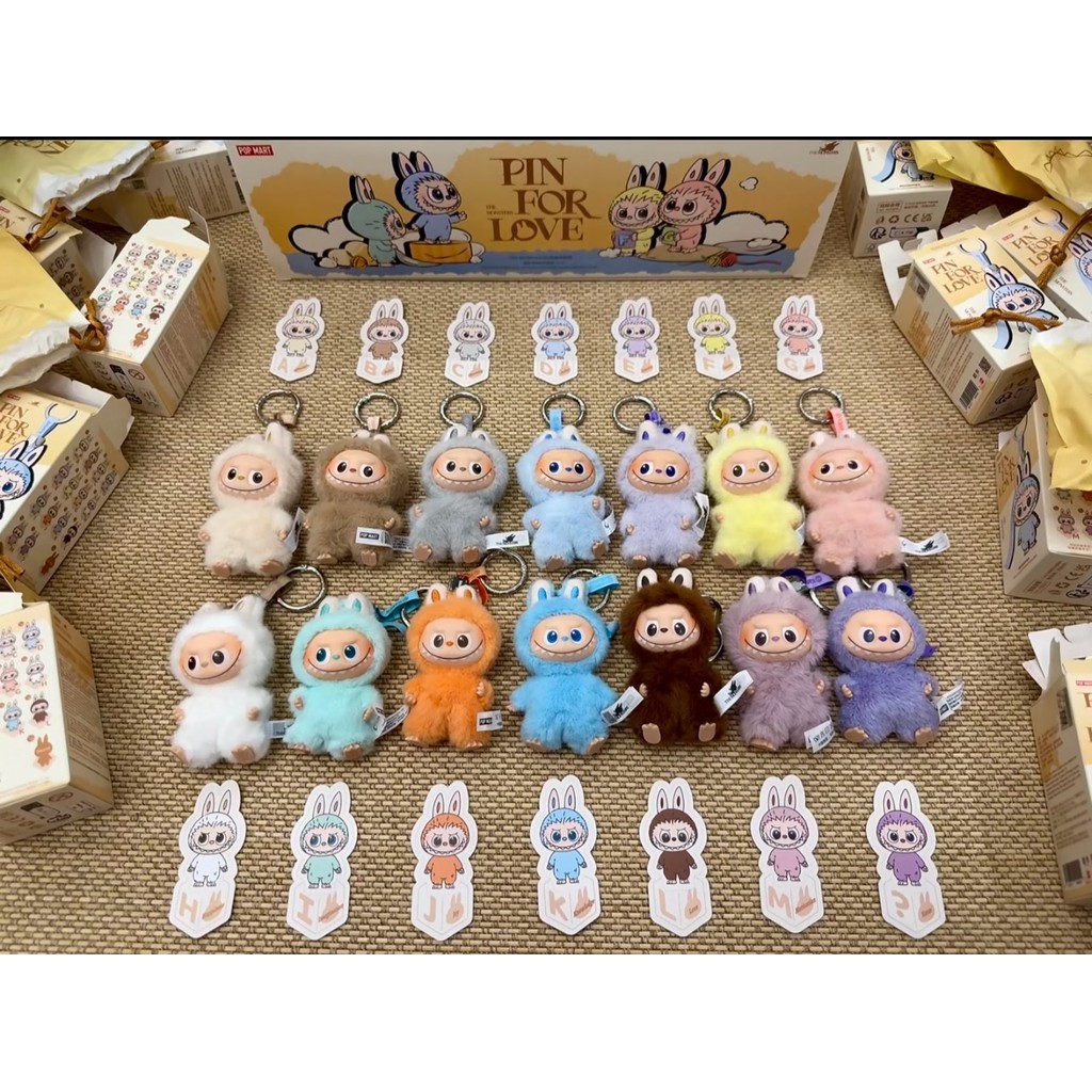 POP MART labubu Secret Password Series THE MONSTERS-Vinyl Plush Pendant ...
