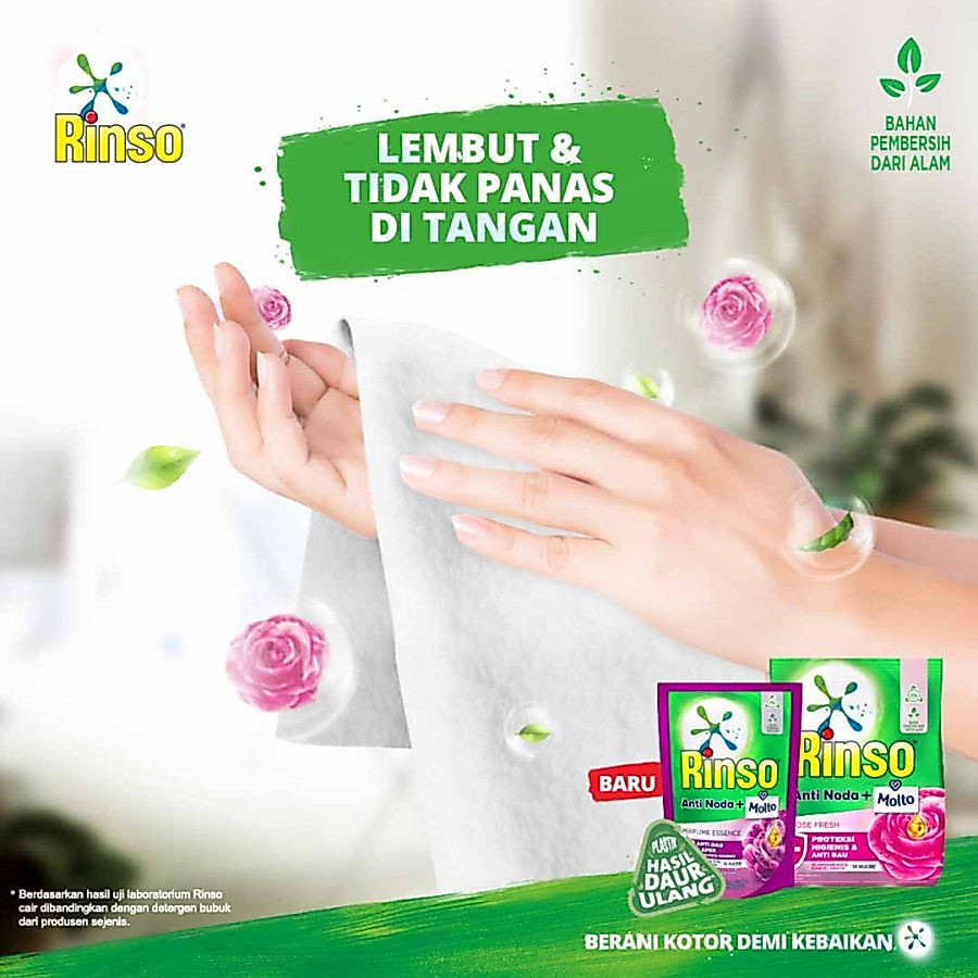 Rinso Baru Detergen Bubuk Varian Classic Fresh 700g x2 - Gambar 3