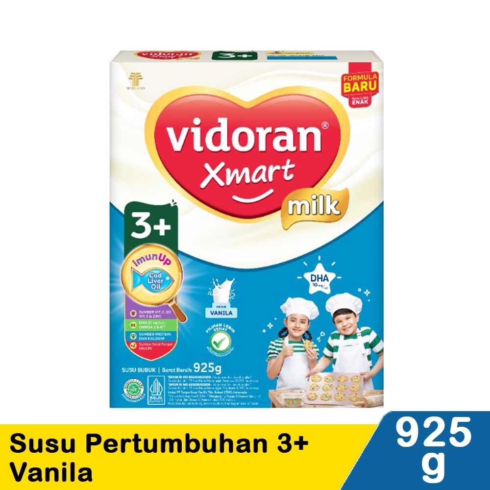 VIDORAN XMART3+ SUSU PERTUMBUHAN VANILA 900g