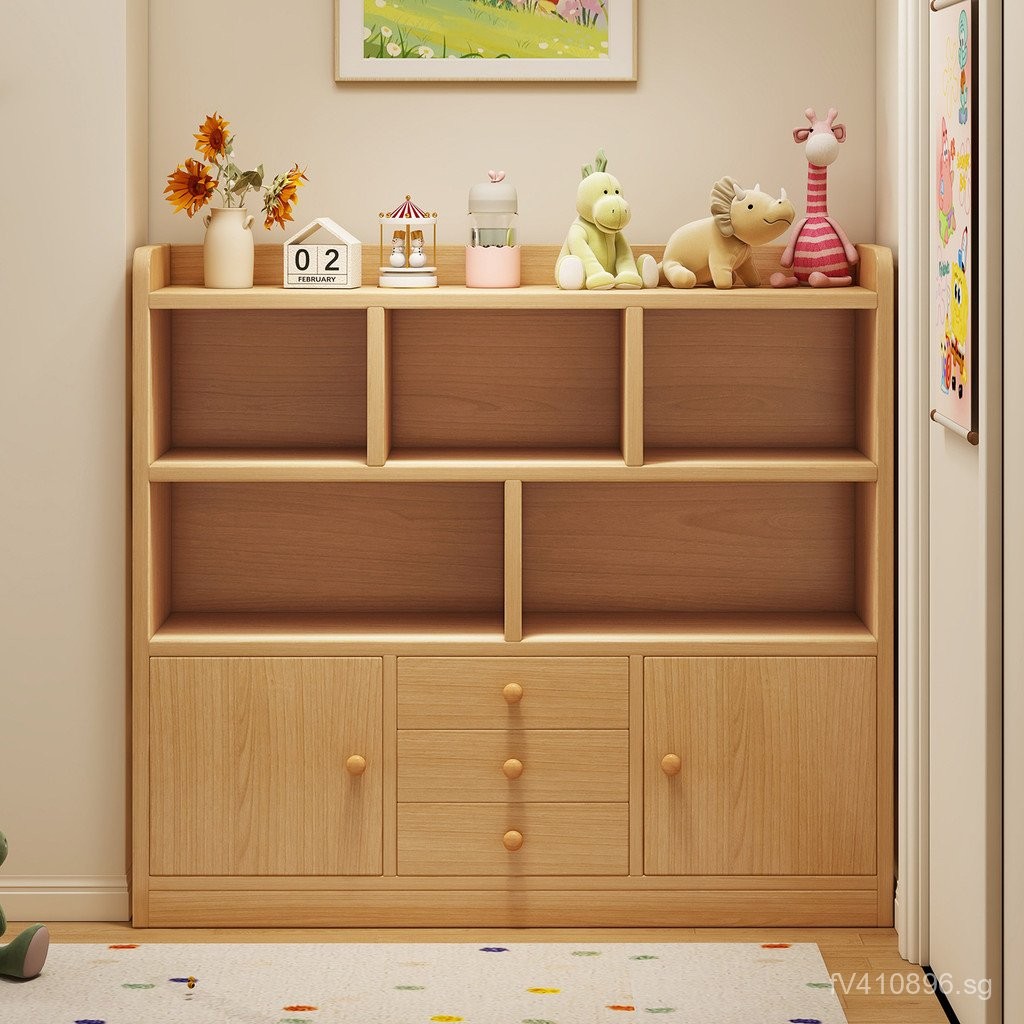 Living Room Entrance Cabinet Kindergarten Cabinet Grid Cabinet Bookcase ...