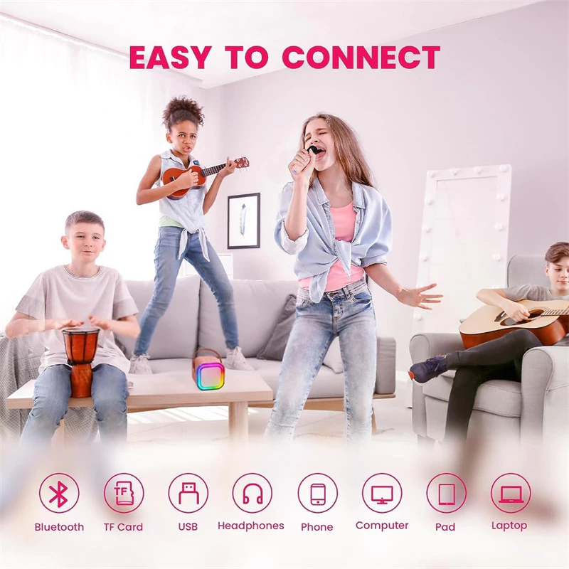 [COD] K12 Speaker Bluetooth Mini Speaker Karaoke With MIC Karaoke Set Bluetooth Mini Full bass - Gambar 3