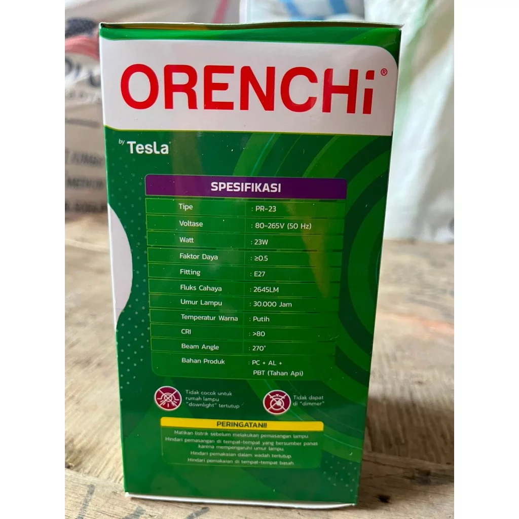 (BUBBLEWRAP) 23 WATT / BOHLAM LAMPU LED ORENCHI PREMIO GARANSI 1 TAHUN - Gambar 4