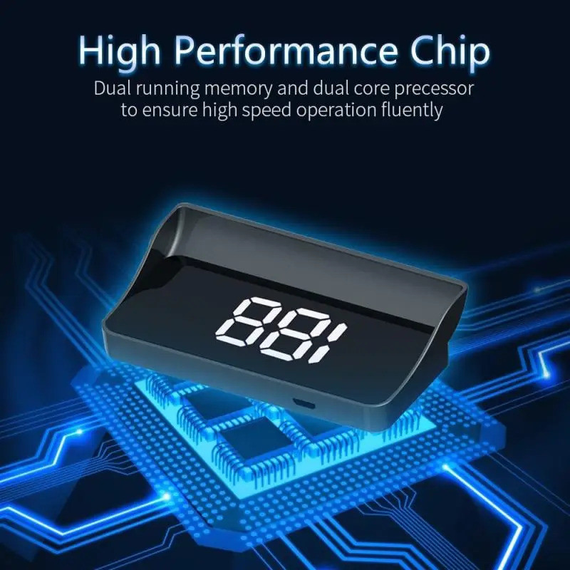 Car Universal HUD Head Up Display Digital Speedometer Projector KM/H ...