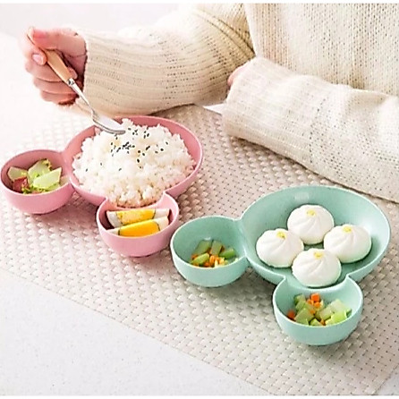 Dreamyhouse SET ISI 4PCS Mangkok Mickey Bahan Jerami Mangkuk Mickey Mouse Mangkok Makan Sup - Gambar 3