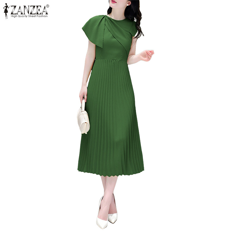 chinese dress ladies Pockets A-line Dress – SANS & SANS Singapore main image 0