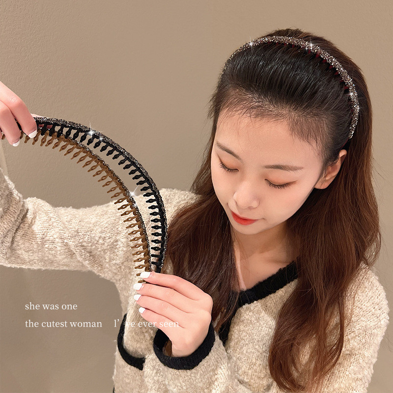 Popmaker Shop Bando Wanita Sirkam Mewah Elegan - Gambar 3
